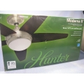 Black Cherry Moderna II Hunter 52" Ceiling Fan w light