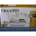 Crock Pot Duo Cook & Serve 2 Crocks 2.5 Qt ea