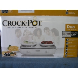 Crock Pot Duo Cook & Serve 2 Crocks 2.5 Qt ea