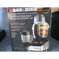 Black & Decker Home 2-in-1 Food Processor Glass Blender