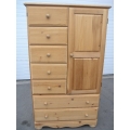 Wooden Large 7 Drawer Wardrobe Dresser