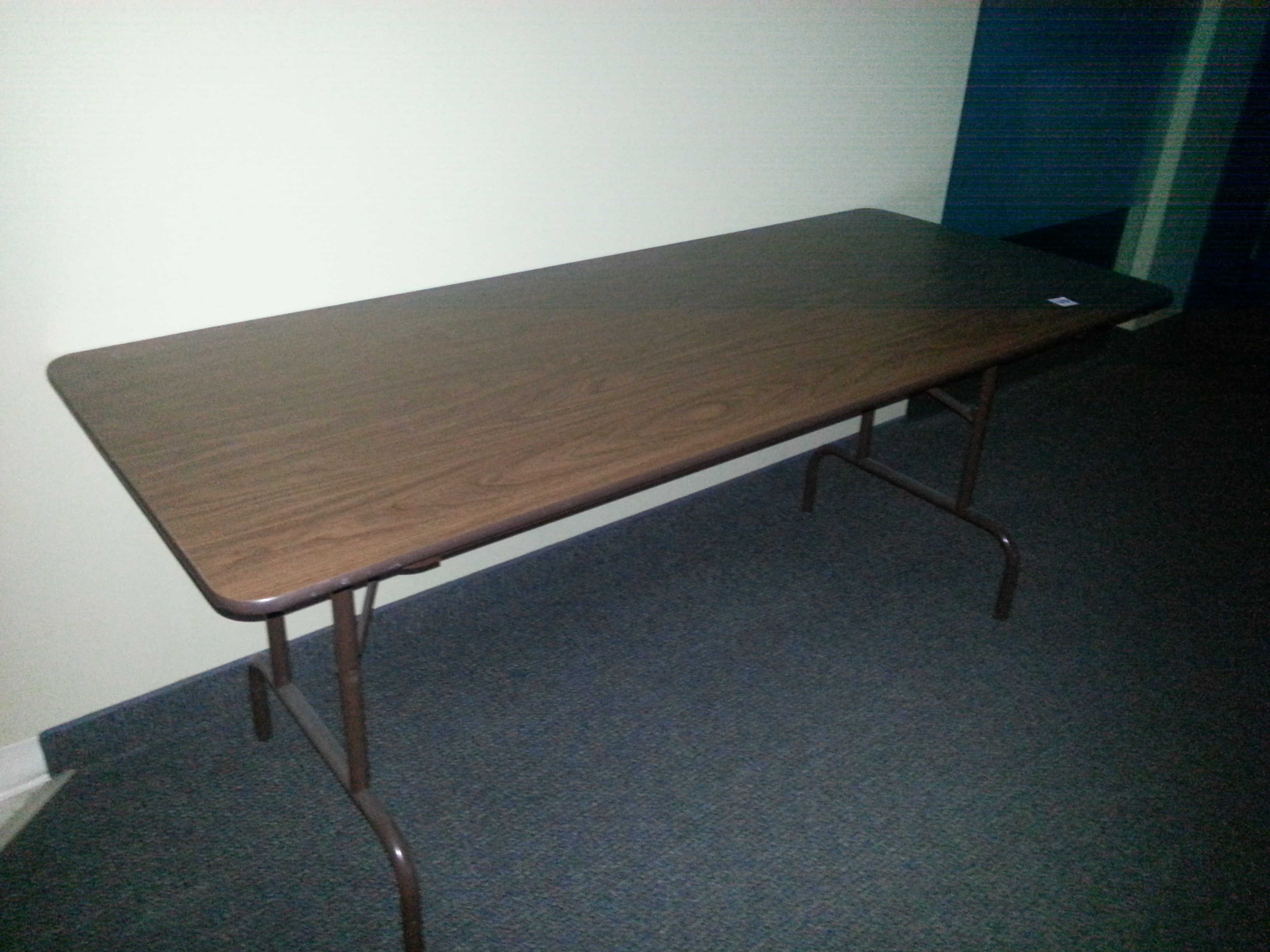 8 Ft Folding Banquet Table, Wood W Steel Frame - Allsold.ca - Buy 