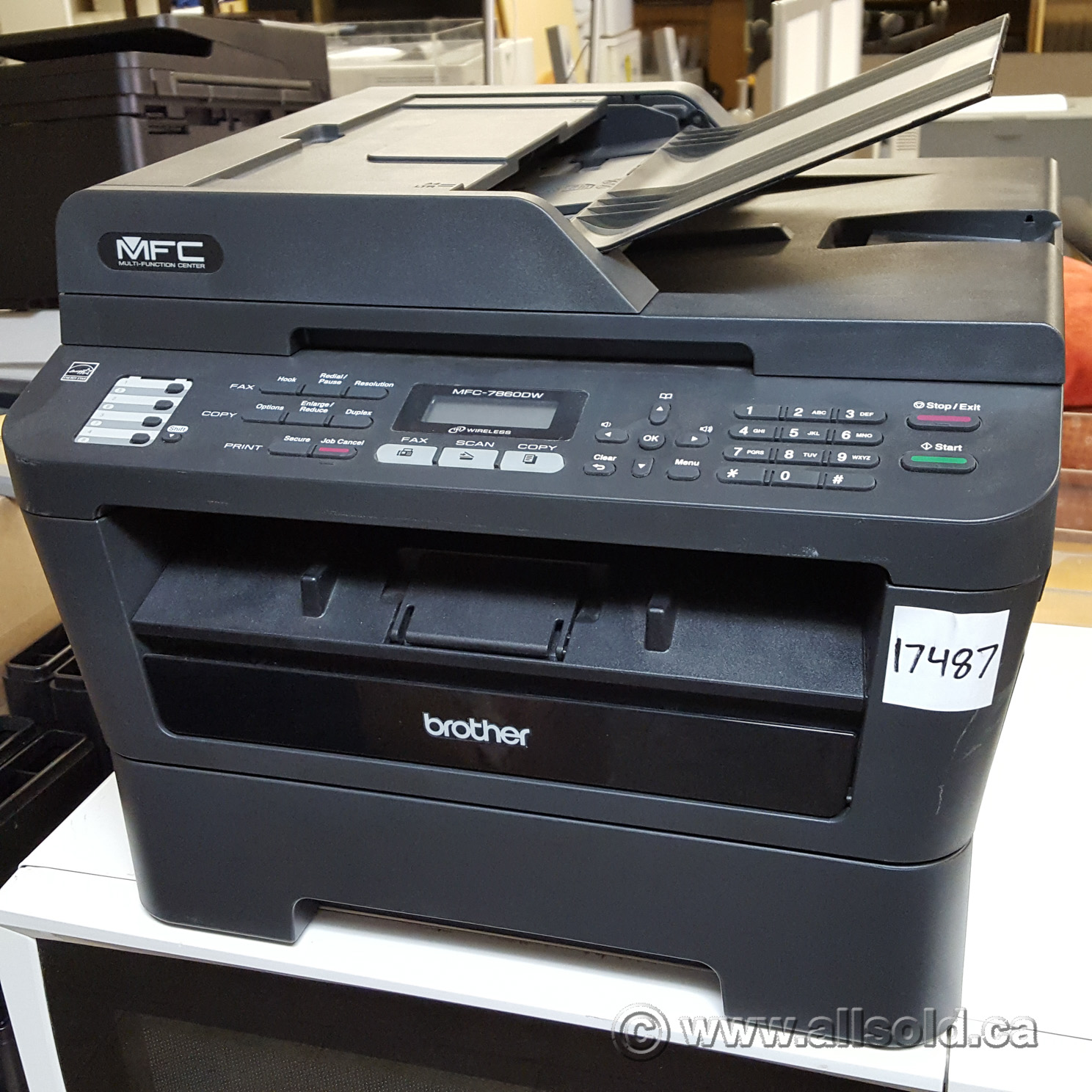 Black Brother MFC7860DW All in One Desktop Printer Scanner Fax