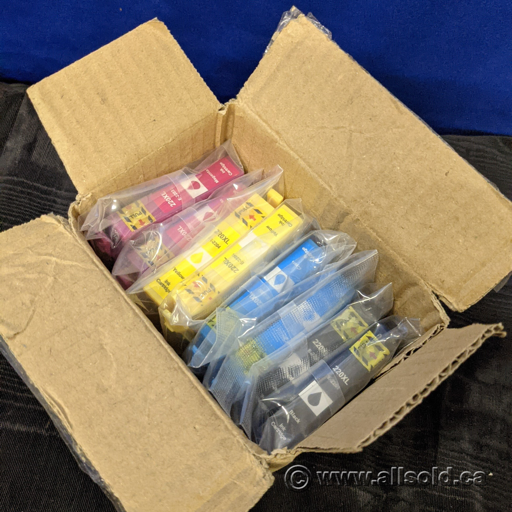 Set Of 8 Ink Cartridges For Epson 220 Printer 220xl Allsoldca Buy And Sell Used Office 6577