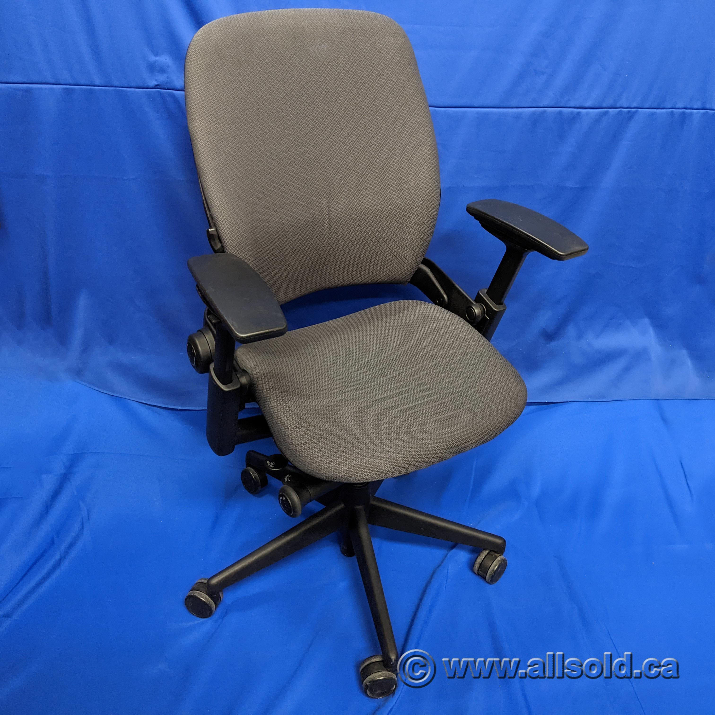 Steelcase Leap V2 Grey Adjustable Ergonomic Task Chair Allsold.ca