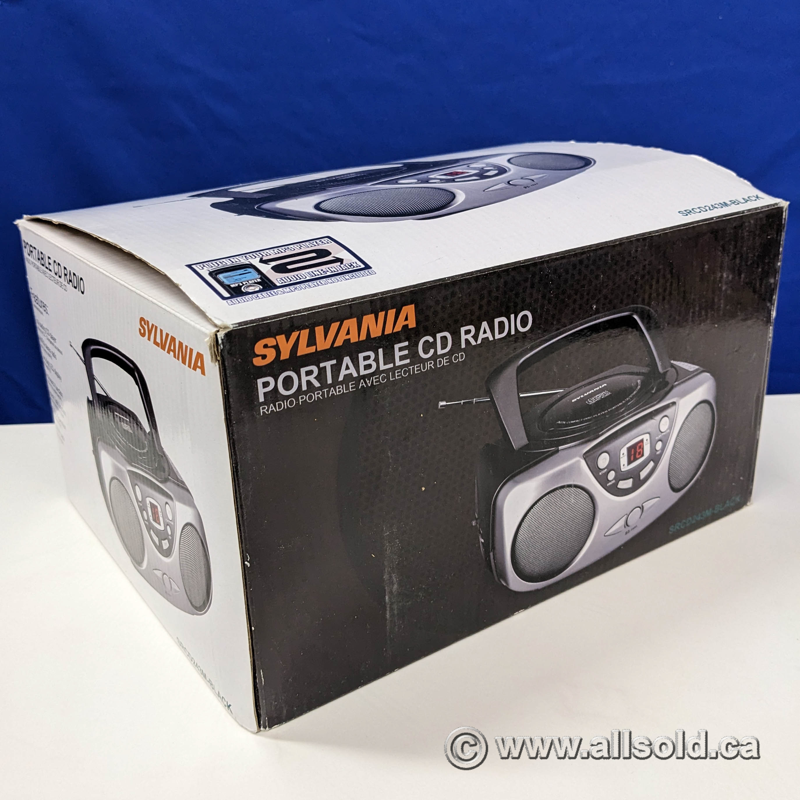 Black Sylvania Srcd243 Portable Cd Player With Am Fm Radio Allsold Ca Buy And Sell Used Office